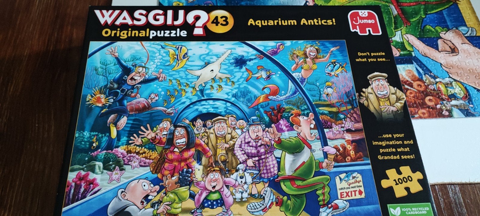 Wasgij 1000 stukjes, Ophalen, 500 t/m 1500 stukjes, Zo goed als nieuw, Legpuzzel
