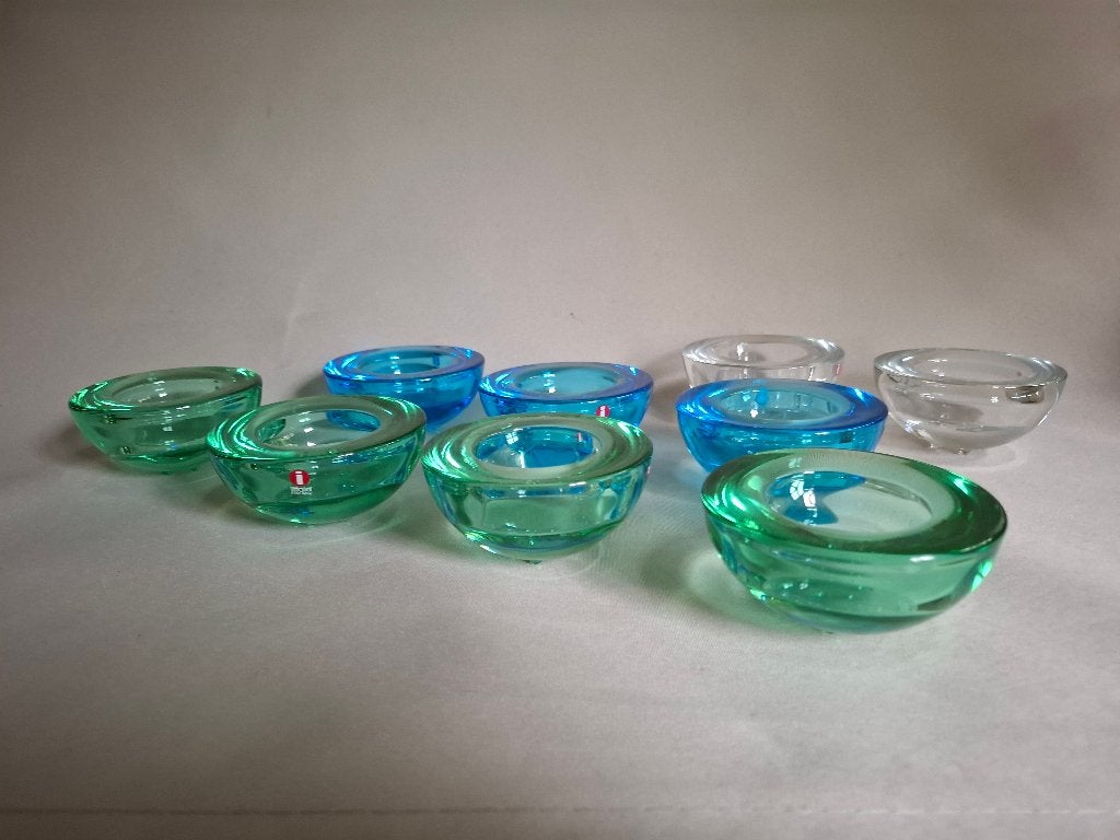 kaarshouder litalla design, Ophalen of Verzenden, Zo goed als nieuw, Blauw, Glas
