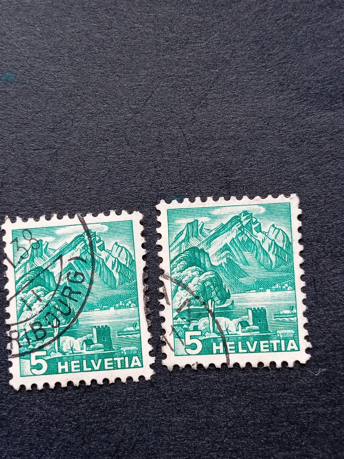 Zwitserse Helvetia postzegels, 5 cent,, Ophalen of Verzenden