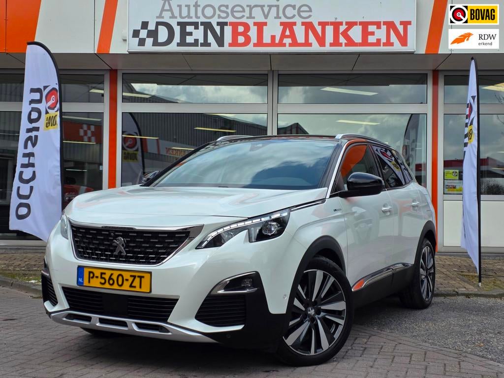 Peugeot 3008 1.6 HYbrid4 300 GT BJ.2020 / Navi / LED Koplamp, Auto's, Peugeot, Euro 6, 4 cilinders, Wit, Plug-in hybride