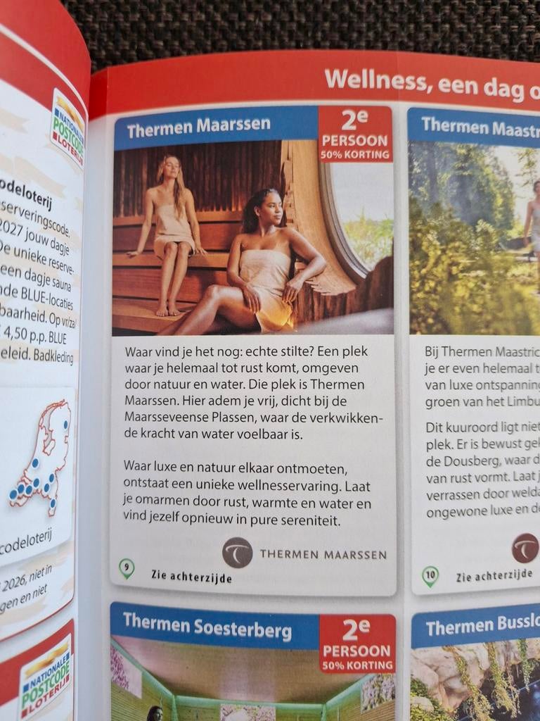Korting Thermen Maarssen, Tickets en Kaartjes, Twee personen, Kortingsbon, Spa of Sauna