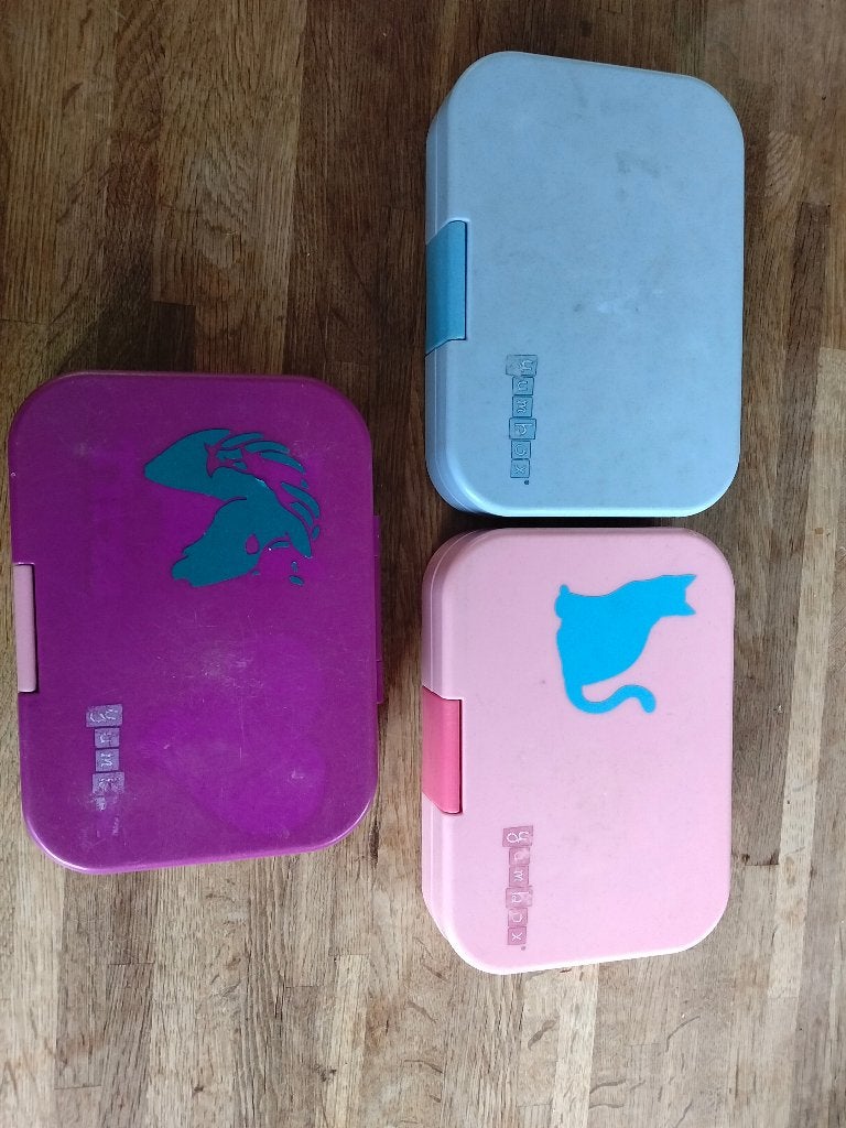 3* yumbox bentobox broodtrommel, Ophalen of Verzenden, Gebruikt