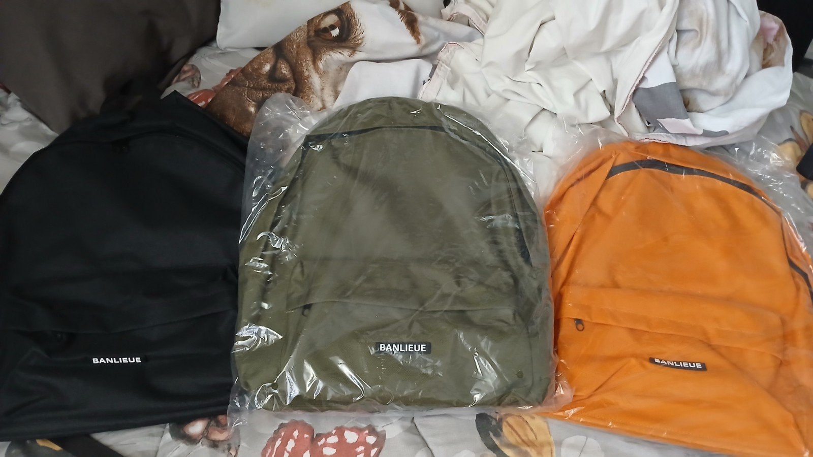 2 Nieuwe Banlieue Tassen - Oranje en Legergroen,, Sieraden, Tassen en Uiterlijk, Tassen | Rugtassen, Ophalen of Verzenden, Nieuw