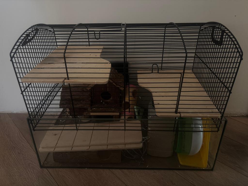 Hamsterkooi met toebehoren, Ophalen, Zo goed als nieuw, Overige typen