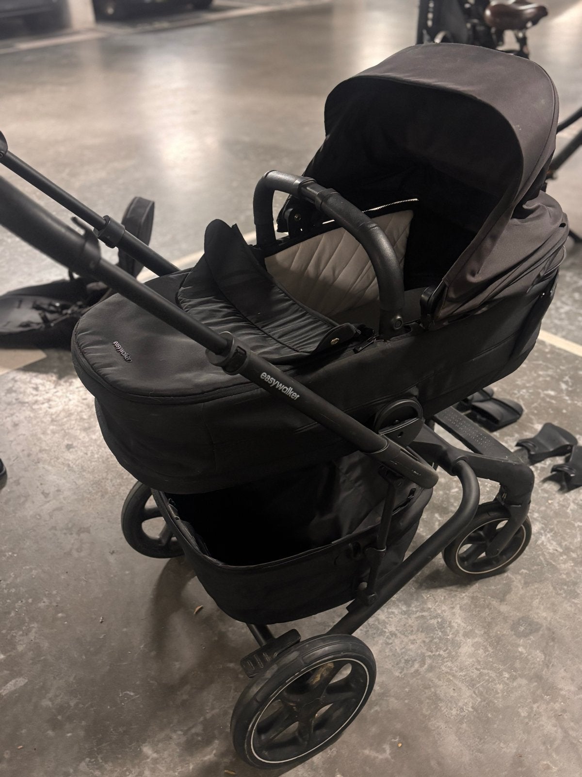 Easywalker Jimmy combiwagen met reiswieg en zitje, Gebruikt, Combiwagen, Met reiswieg, Ophalen