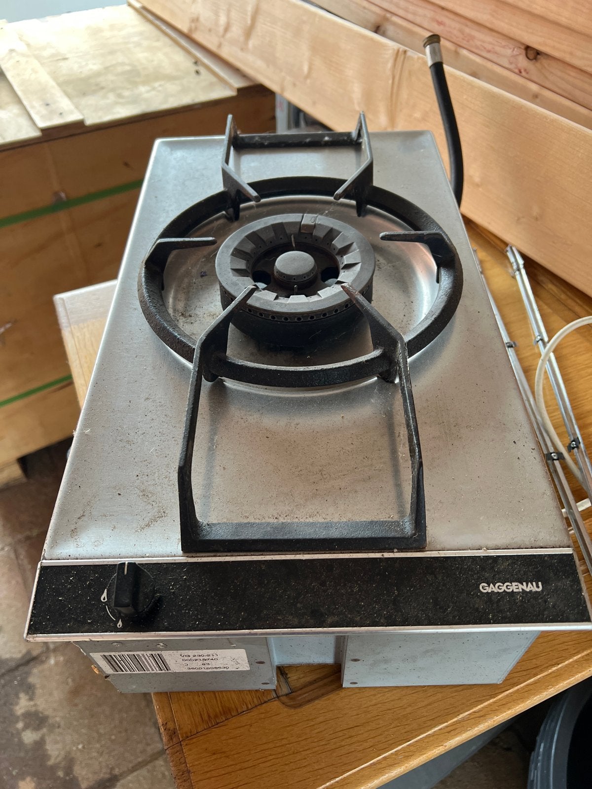 Gaggenau VG 230-211 gasfornuis - 1 kookzone, Ophalen, Gebruikt, 3 kookzones of minder, Inbouw