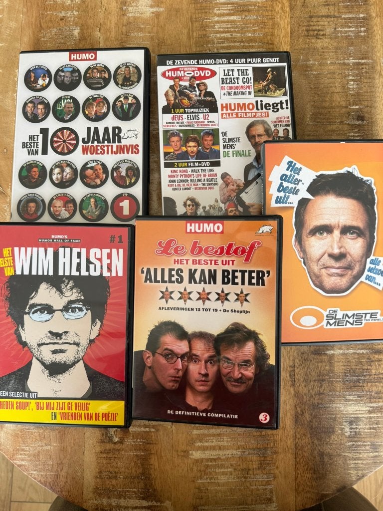 Pakket DVD Humor compilatie, Stand-up of Theatershow, Overige artiesten, Vanaf 9 jaar, Ophalen of Verzenden