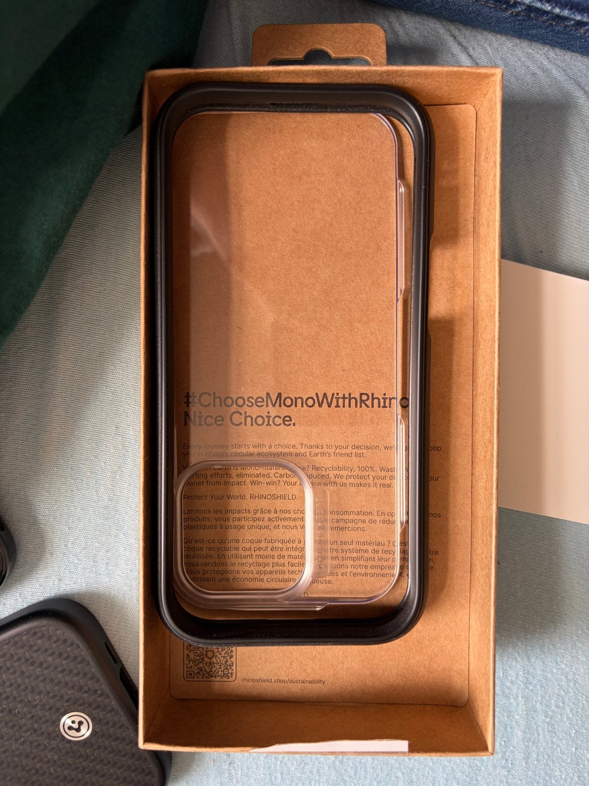 RhinoShield Mod NX Hoesje voor iPhone 16 Pro - Zwart, Kunststof, Zwart, Krasbestendig, Overige merken
