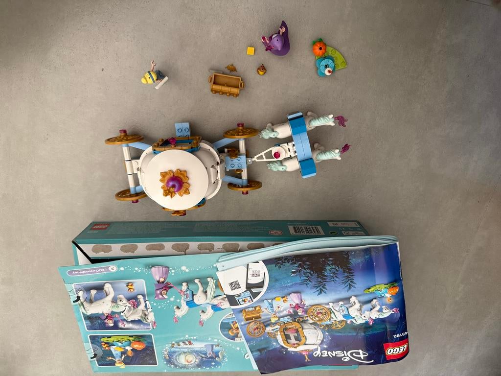 LEGO Disney Assepoester's Koninklijke Koets (43192), Kinderen en Baby's, Ophalen, Lego, Zo goed als nieuw, Compleet