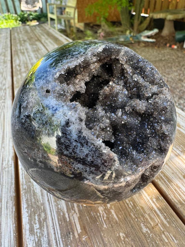 Agaat druzy bol, Ophalen of Verzenden