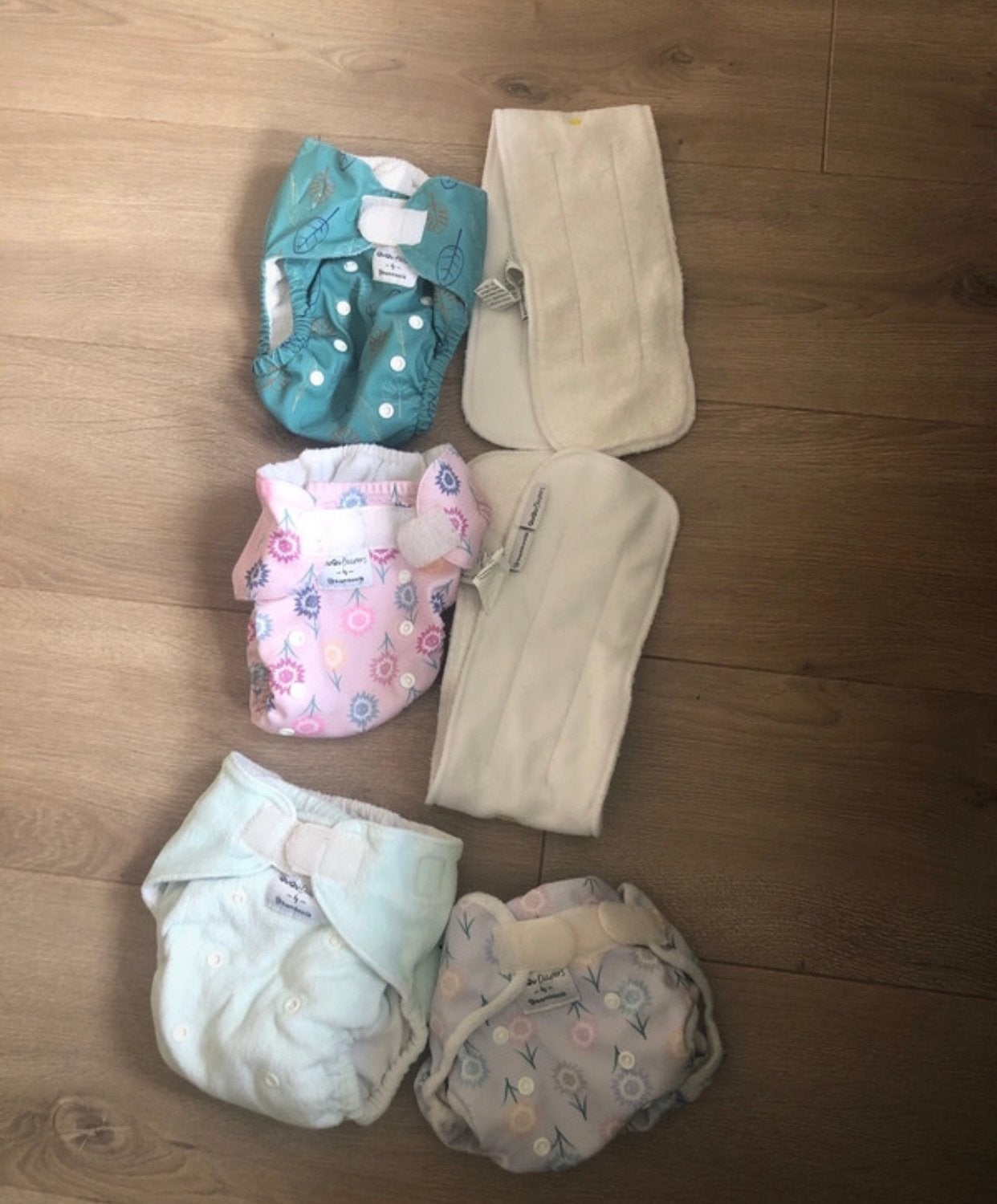 Set wasbare luiers Bamboolik, Overige merken, Overige typen, Ophalen of Verzenden, Zo goed als nieuw