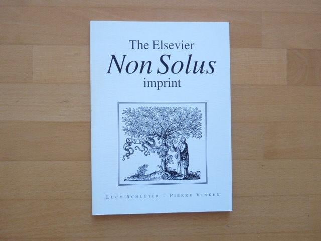 The Elsevier Non Solus imprint, Lucy Schlüter,, Ophalen of Verzenden, Zo goed als nieuw, Grafische vormgeving