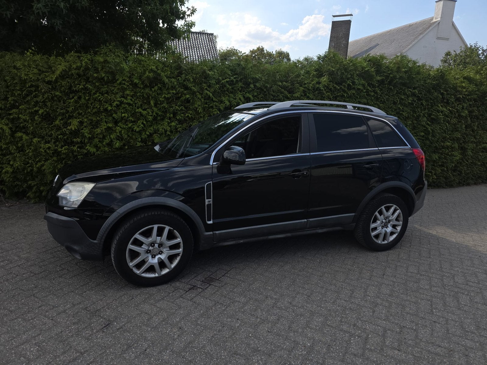 Opel Antara 2.4 16V 2008 Zwart, Auto's, Stof, 4 cilinders, Zwart, Bedrijf