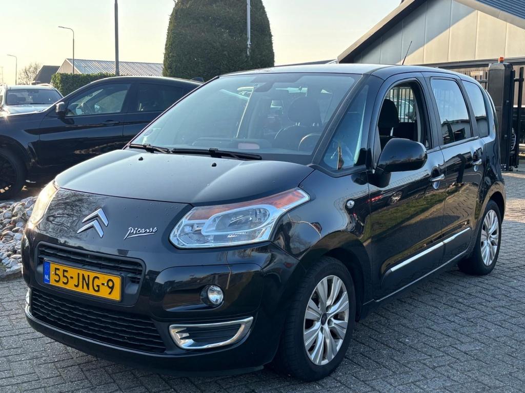 Citroën C3 Picasso 1.6 VTi Exclusive Zwart Trekhaak Airco 2, Auto's, Citroën, Euro 5, Gebruikt, 4 cilinders, Zwart