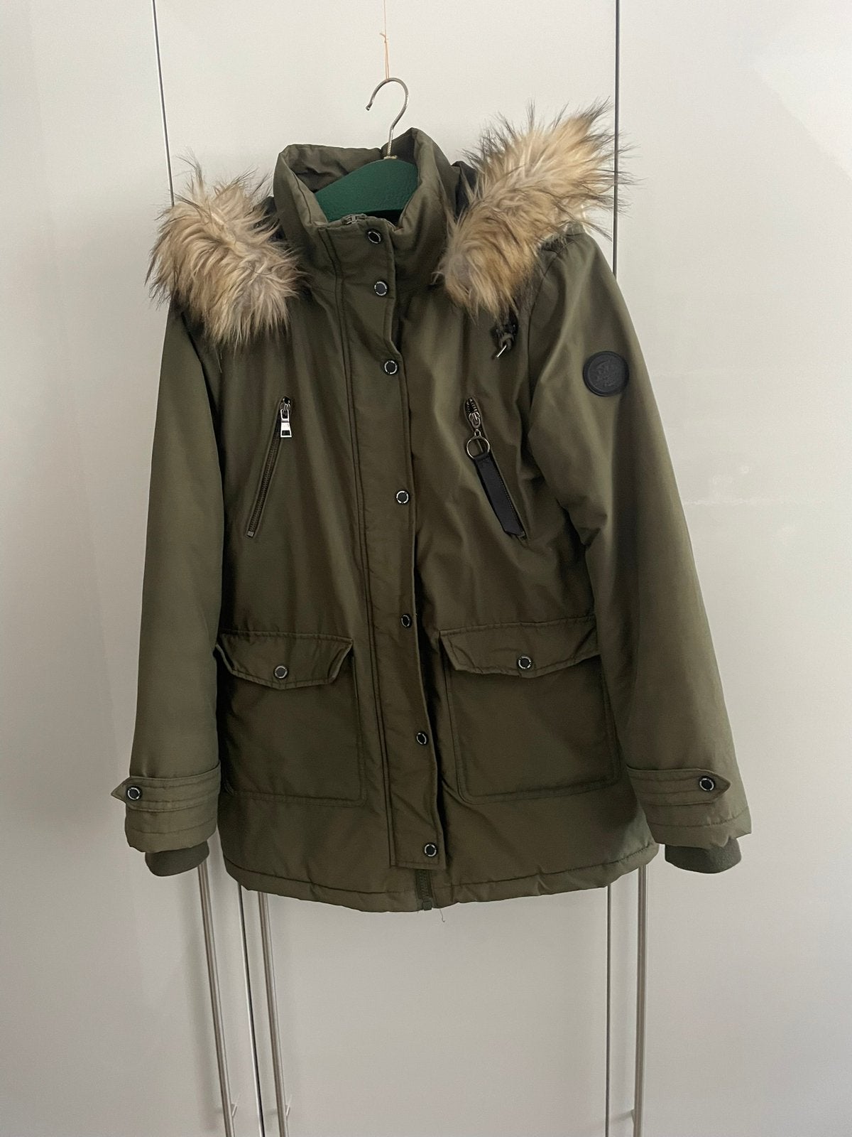 Groene parka clockhouse collectie mt 38, Ophalen of Verzenden, Zo goed als nieuw, Maat 38/40 (M), Groen