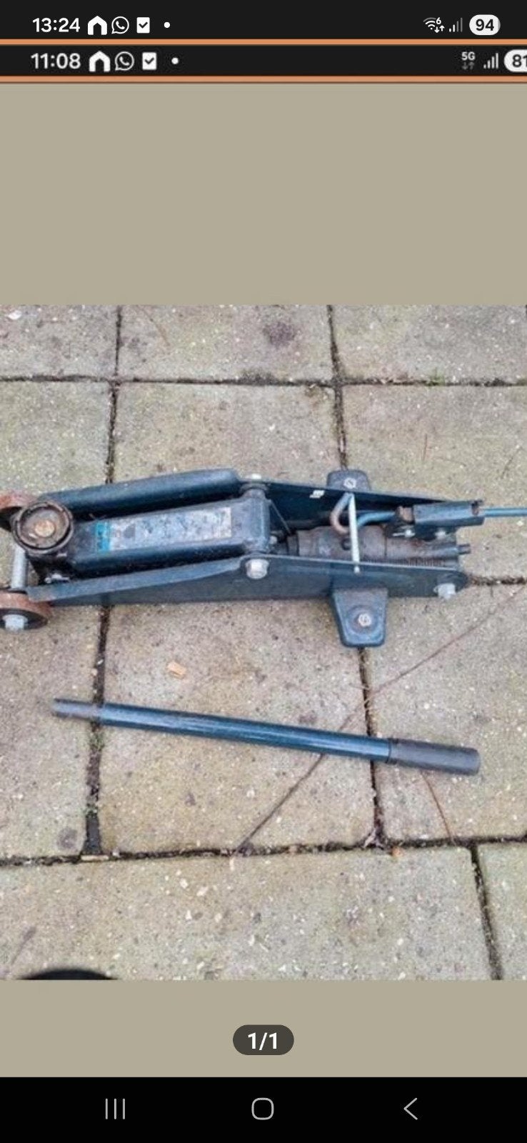 Garage auto krik, Ophalen of Verzenden, Hydraulisch, Garagekrik