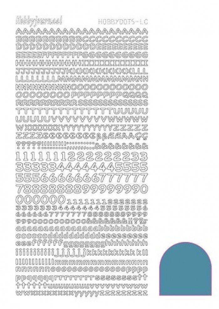Hobbyjournaal hobbydots stickervel mirror turquoise STDMLCD, Ophalen of Verzenden, Nieuw, Sticker