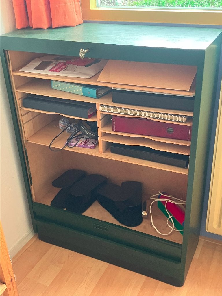 Groene rolluikkast, Ophalen