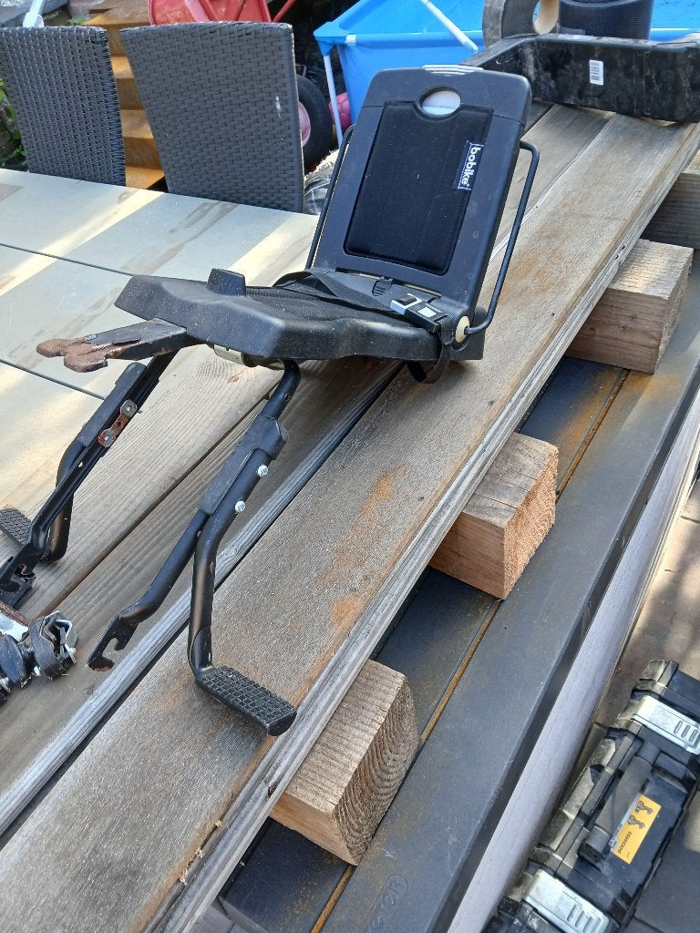 Bobike inklapbaar achterzitje, Fietsen en Brommers, Fietsaccessoires | Fietsstoeltjes, Ophalen, Achterzitje, Gebruikt, 9 t/m 36 kg