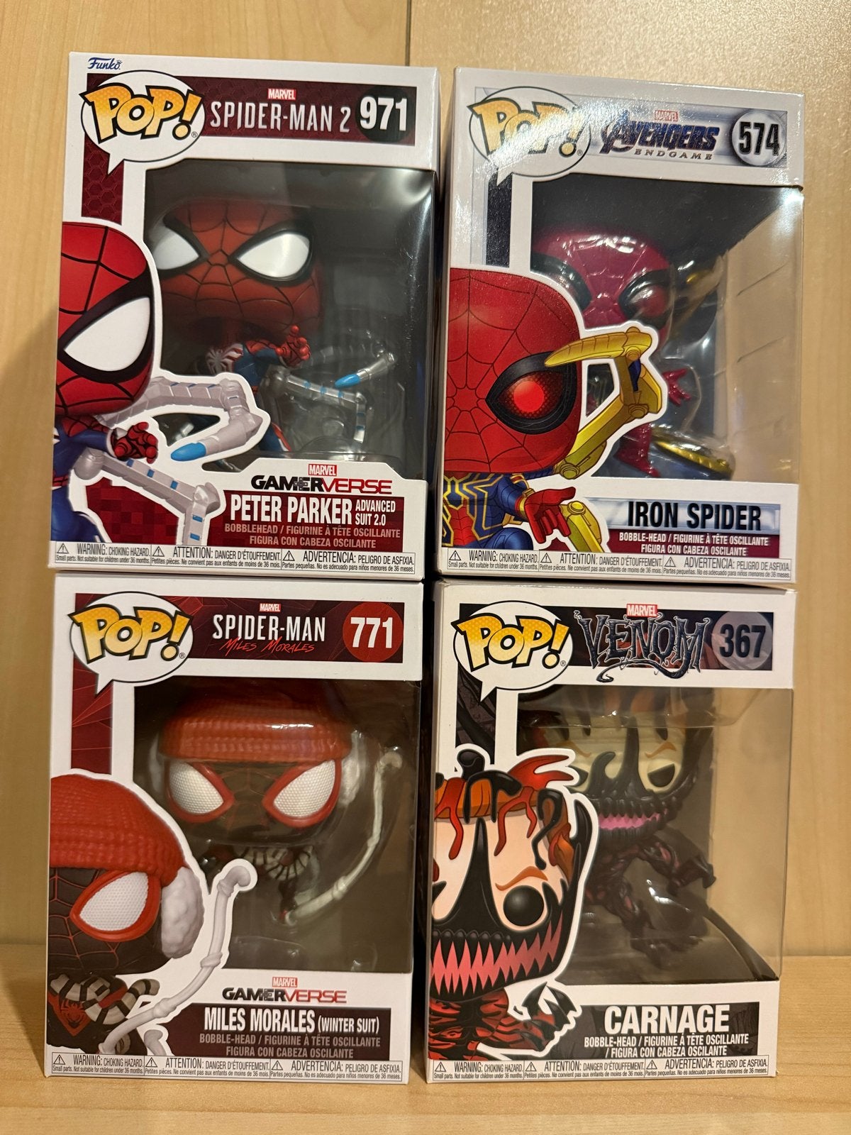 Funko Pops! Marvel, set van 4, ONGEOPEND, alles totaal €40, Ophalen of Verzenden, Nieuw