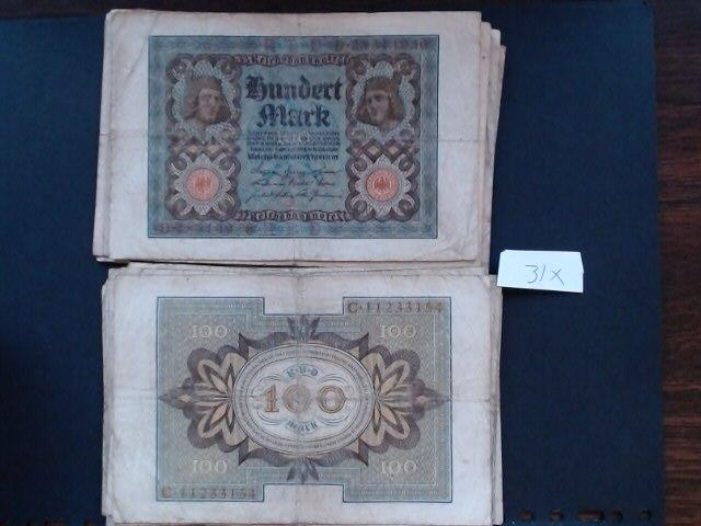 bankbiljetten Duitsland 100 M 1920 (31 stuks, ook los), Postzegels en Munten, Bankbiljetten | Europa | Niet-Eurobiljetten, Ophalen