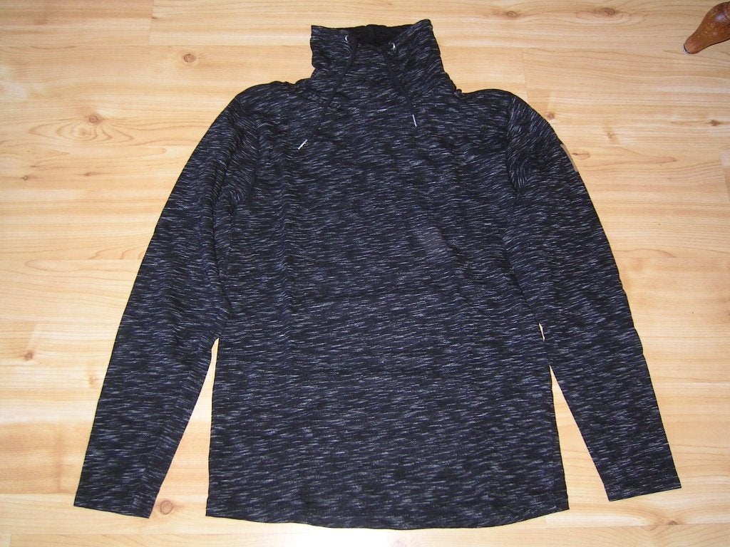 (dik) zwart gemeleerd shirt M, Kleding | Heren, Checker (bristol), Maat 48/50 (M), Zwart, Ophalen of Verzenden