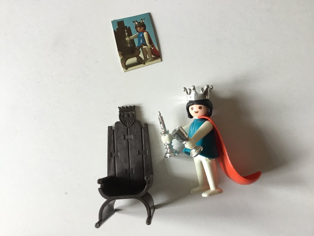 Playmobil koningin troon jaren 70 compleet 3335, Complete set, Zo goed als nieuw, Figuren, Historisch
