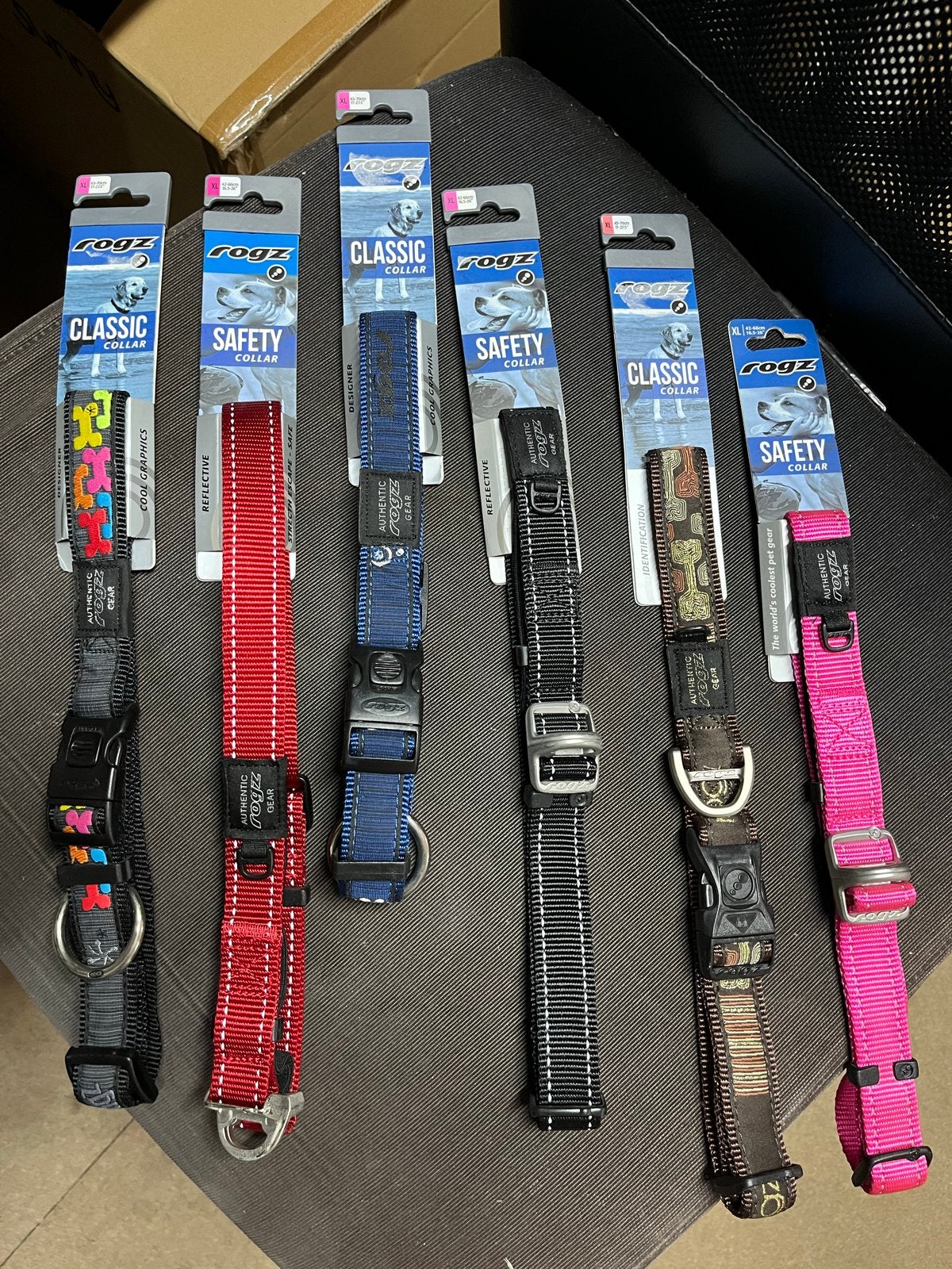 Rogz honden halsband XL Nieuw € 10,00 p/st., Dieren en Toebehoren, Halsband, Hondenriem, Nieuw, Ophalen of Verzenden