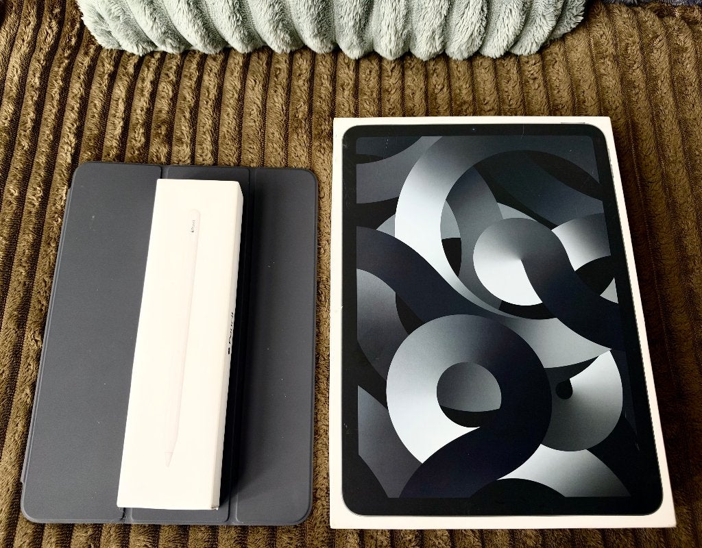 Ipad Air 5 M1 + Apple Pencil, Computers en Software, Zwart, Apple iPad Air, 11 inch, Ophalen of Verzenden