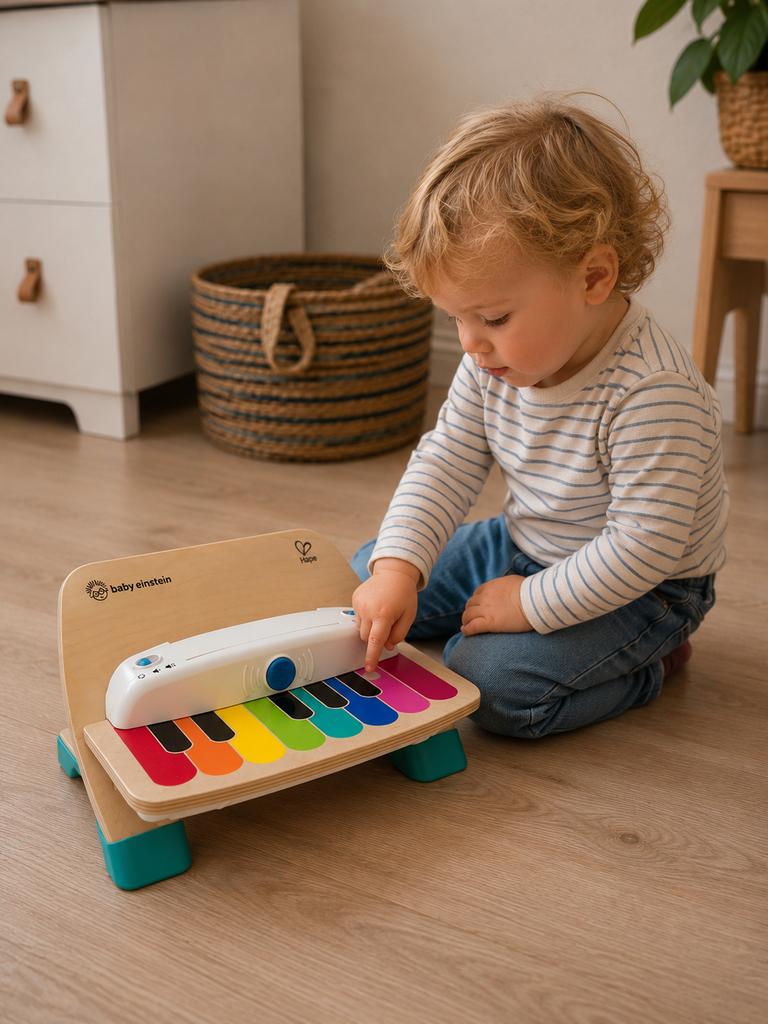 Baby Einstein Hape Magic Touch Piano, Ophalen of Verzenden, Gebruikt, Overige typen, Met geluid