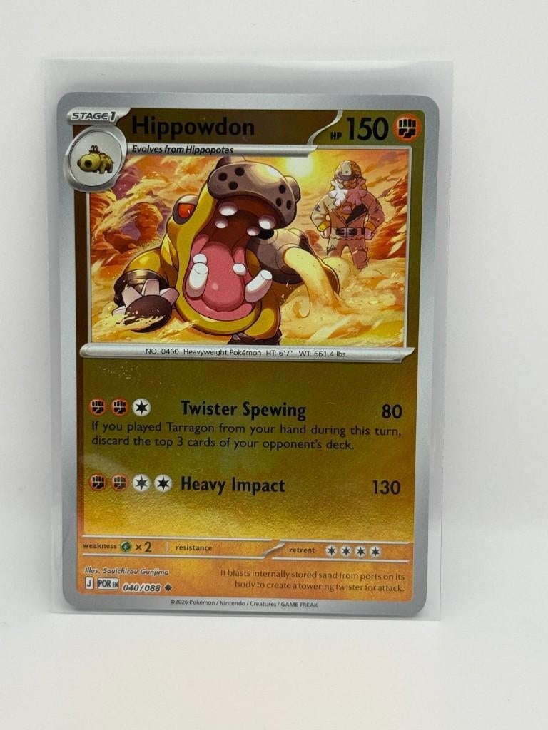 Hippowdon [Reverse Holo] #40 Pokemon Perfect Order, Verzenden, Nieuw, Losse kaart, Foil