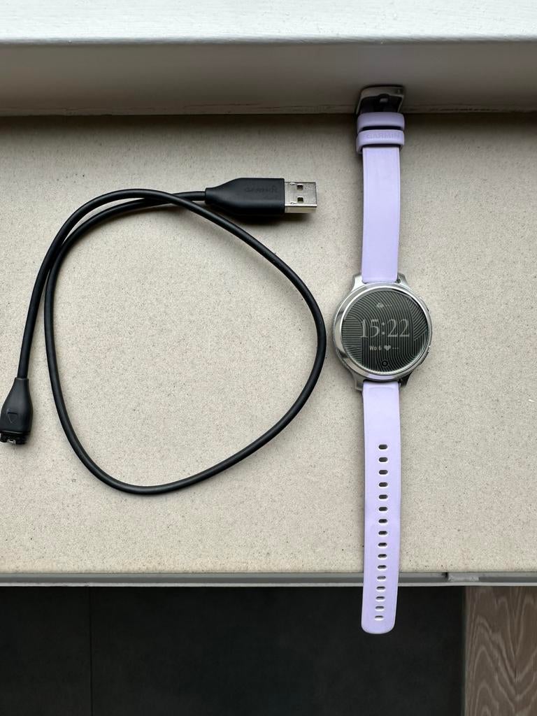 Garmin Lily 2 Activ smartwatch, Paars, IOS, Ophalen of Verzenden, Zo goed als nieuw