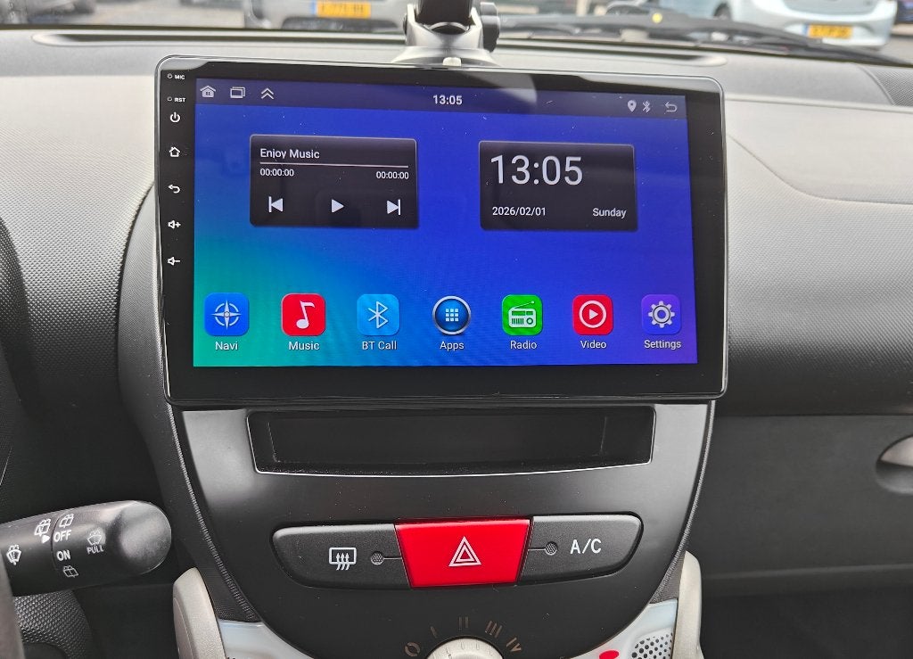Android Auto Carplay Peugeot 107 Aygo C1, Auto diversen, Autoradio's, Ophalen, Nieuw