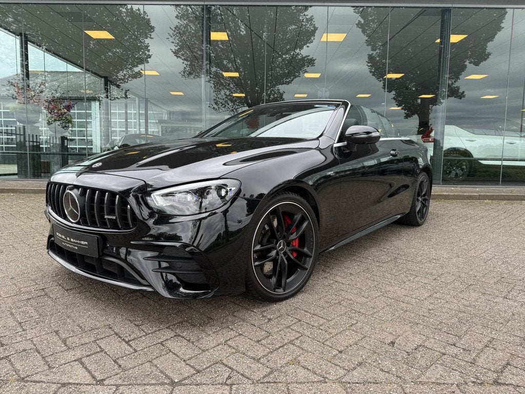 Mercedes-Benz E-Klasse Cabrio AMG 53 4MATIC * Burmester * Na, Auto's, Mercedes-Benz, 12 maanden, Gebruikt, Zwart, Zwart