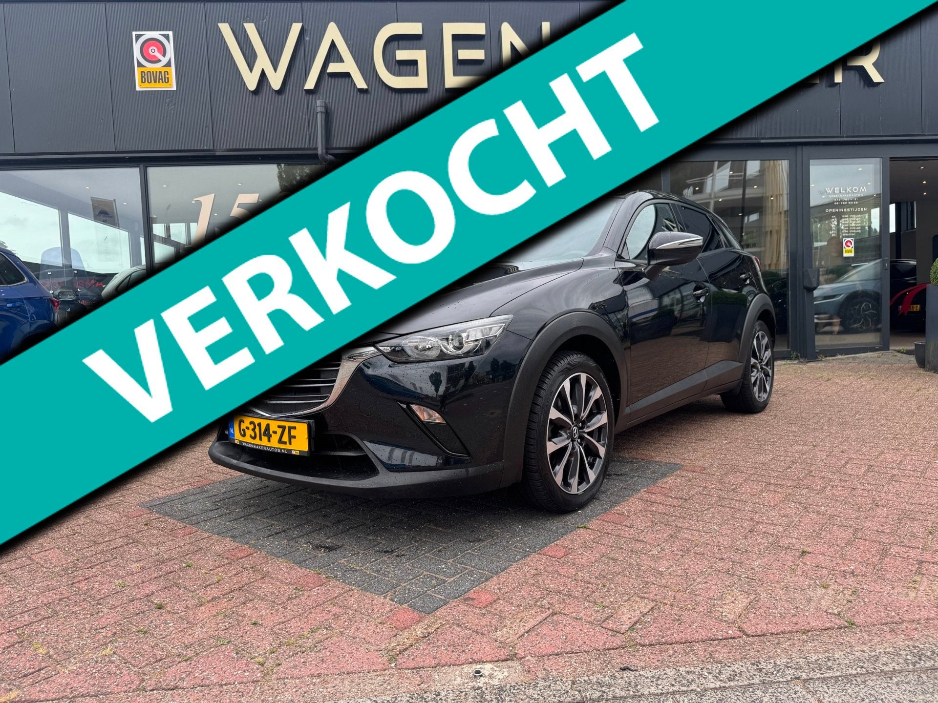 Mazda CX-3 2.0 SkyActiv-G 120 Sport Selected NAV|CAM|Carplay, Auto's, Stof, Euro 6, 4 cilinders, Zwart