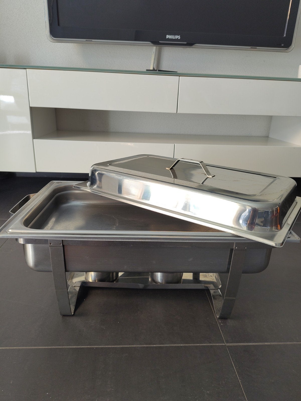 Chafing Dish / Warmhoudbak RVS - Ideaal voor feesten, Ophalen, Gebruikt