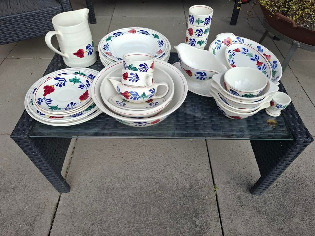 Brabants bont servies, Antiek en Kunst, Antiek | Servies compleet, Ophalen
