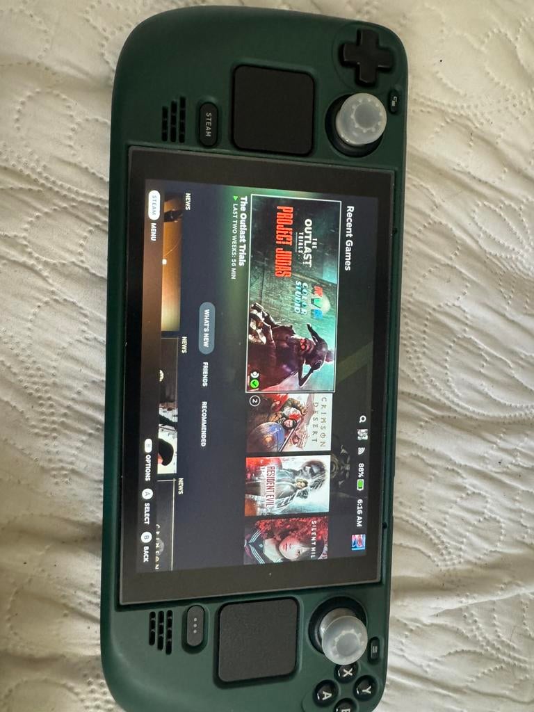 Steam Deck LCD 256GB + 512GB Samsung SD + JSAUX dock/case, Spelcomputers en Games, Spelcomputers | Overige, Ophalen of Verzenden