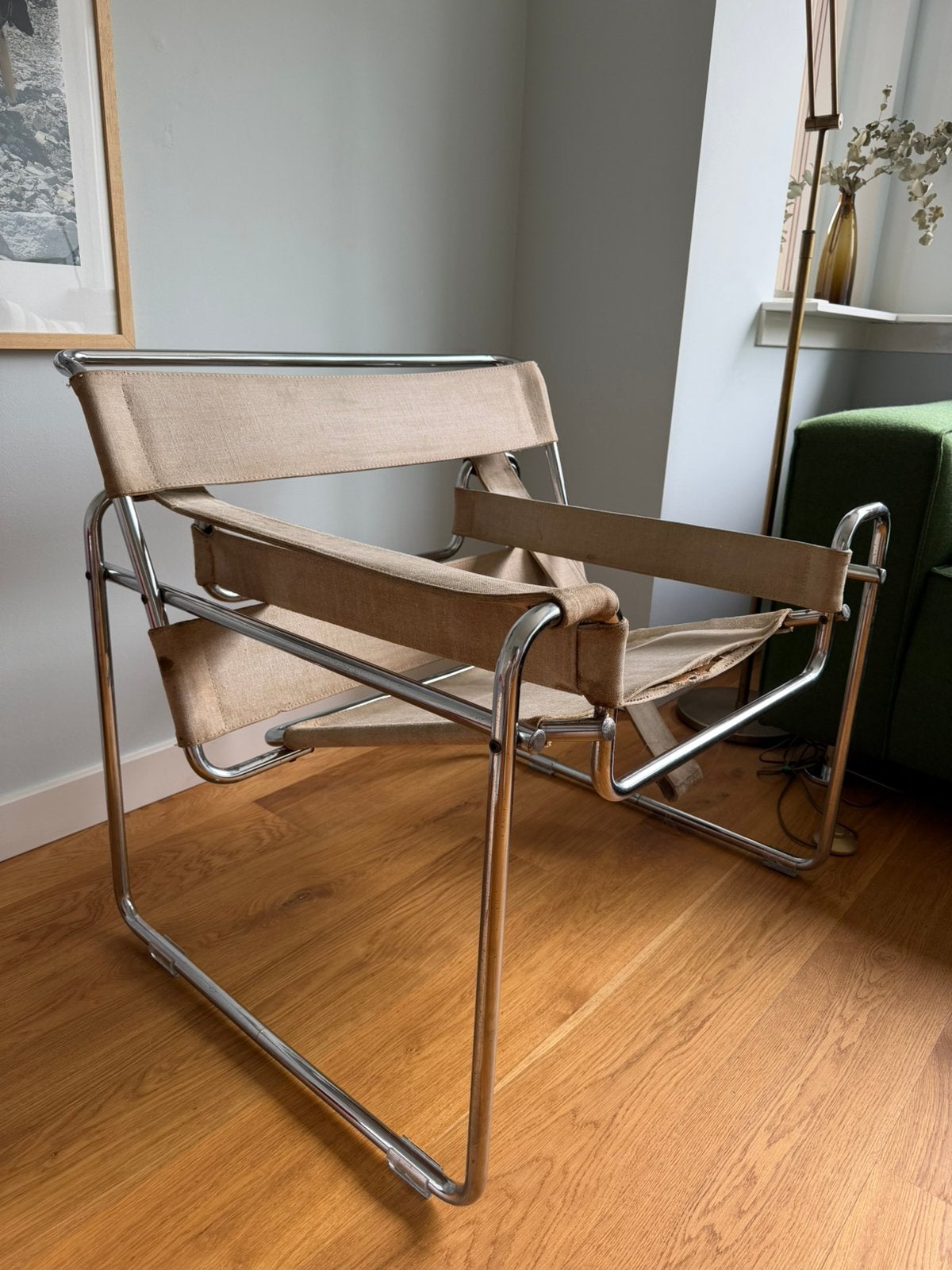 Wassily chair, opknapper, Huis en Inrichting, Ophalen, Gebruikt, 75 tot 100 cm