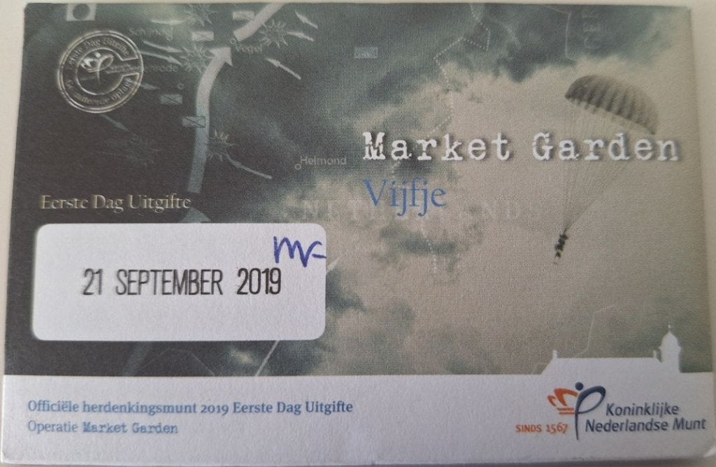 Coincard 2019 - Market Garden Vijfje - EDU, Verzenden, Overige landen, 5 euro, Setje