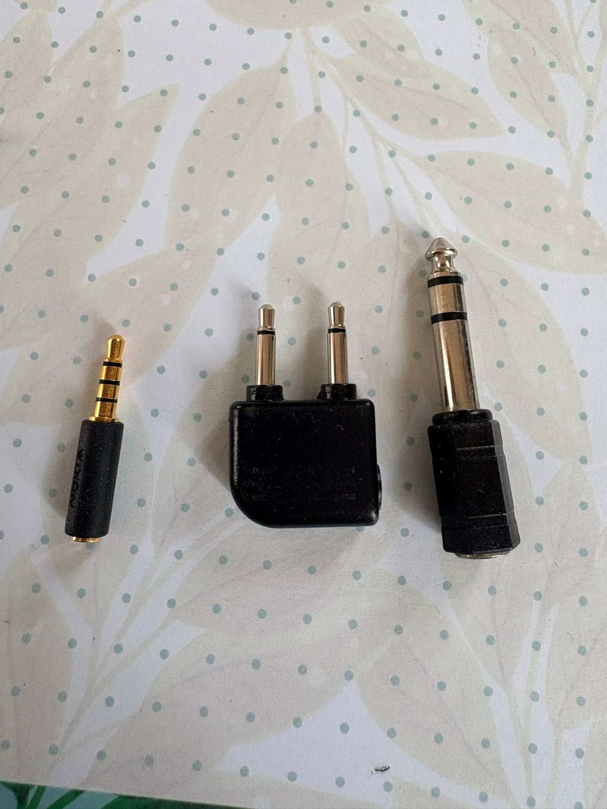 Verloopstekkers 3-in-1 set: Audio Jack, Vliegtuig, 6.3mm, Ophalen of Verzenden, Gebruikt, Minder dan 2 meter, Overige kabels