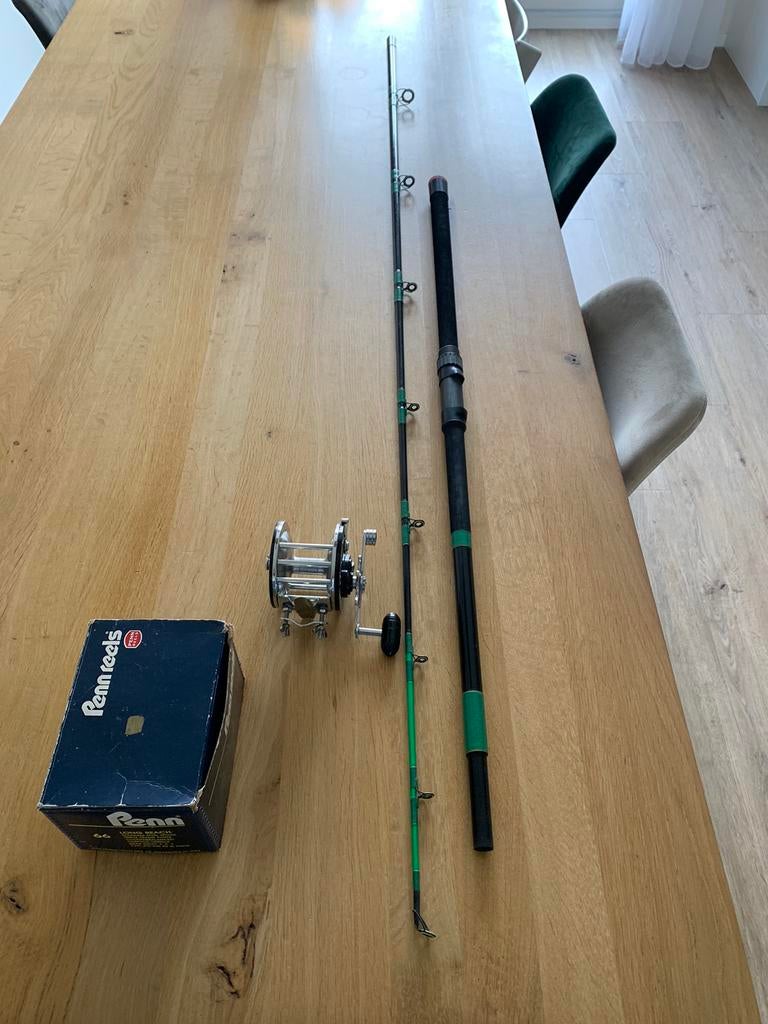Browning Rod Power 270 boothengel Penn 66 reel (kabeljouw), Ophalen, Zo goed als nieuw, Complete set