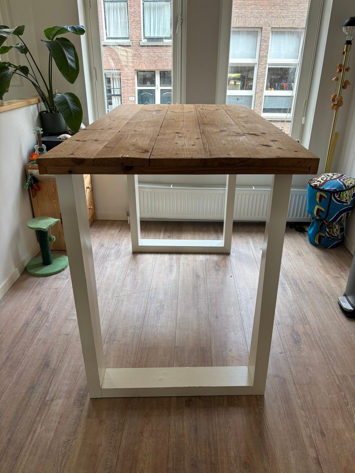 Bartafel hout, Ophalen, Gebruikt, 100 tot 150 cm, Bar