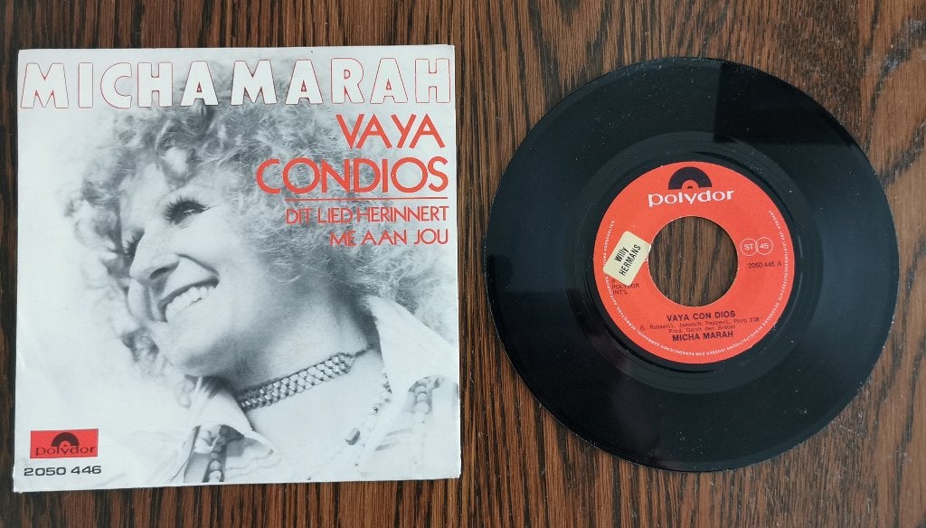 Single Micha Marah - Vaya con dios, Cd's en Dvd's, Ophalen of Verzenden, Gebruikt, Overige formaten, Levenslied of Smartlap