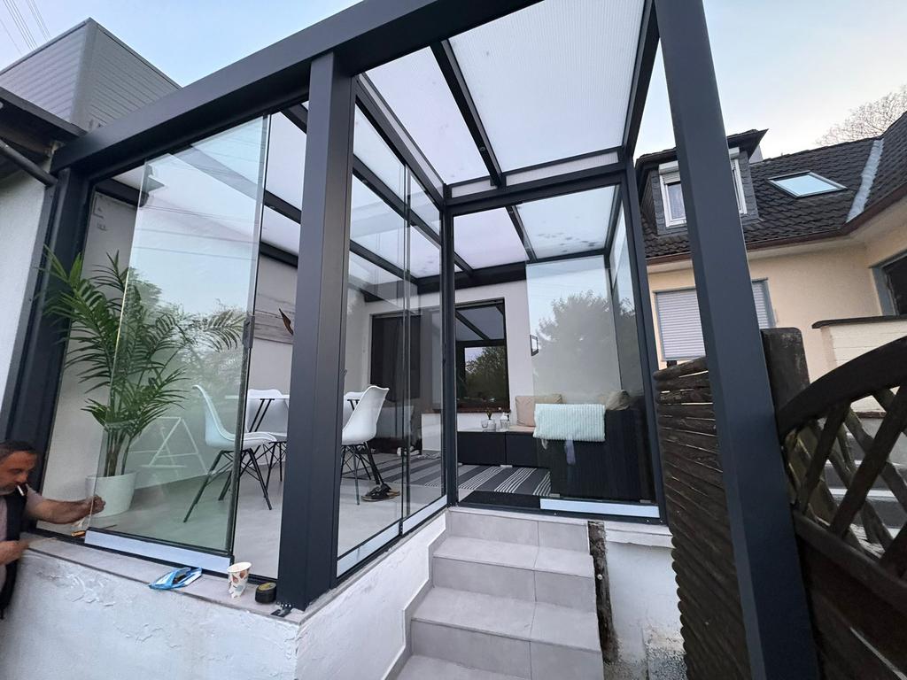 Overkapping Veranda Carport Glazenwand Kozijnen, Ophalen of Verzenden, Zo goed als nieuw