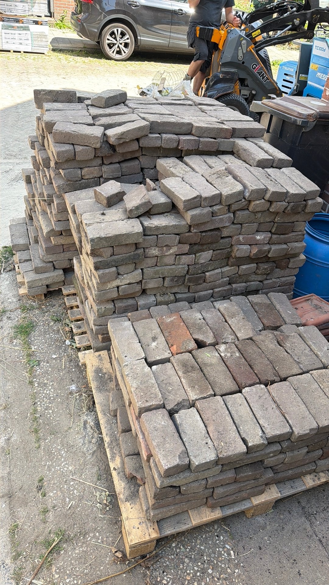 10m2 oude walen, Tuin en Terras, Ophalen of Verzenden, Zo goed als nieuw, Beton, Klinkers