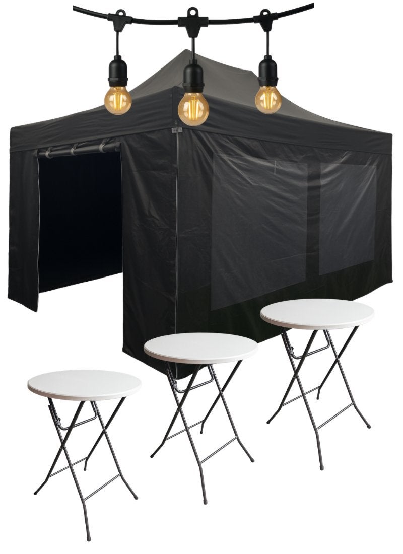 Partytentpakket Comfort – Easy Up 3x6 meter te huur, Hobby en Vrije tijd, Feestartikelen | Verhuur, Ophalen, Zo goed als nieuw