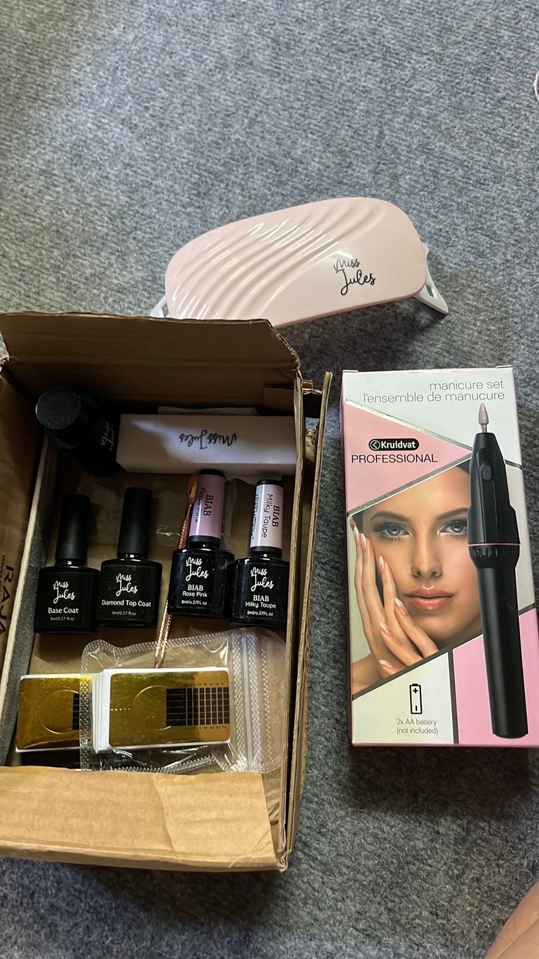 Biab nagel set, Sieraden, Tassen en Uiterlijk, Uiterlijk | Cosmetica en Make-up, Ophalen, Zo goed als nieuw, Overige kleuren, Handen en Nagels