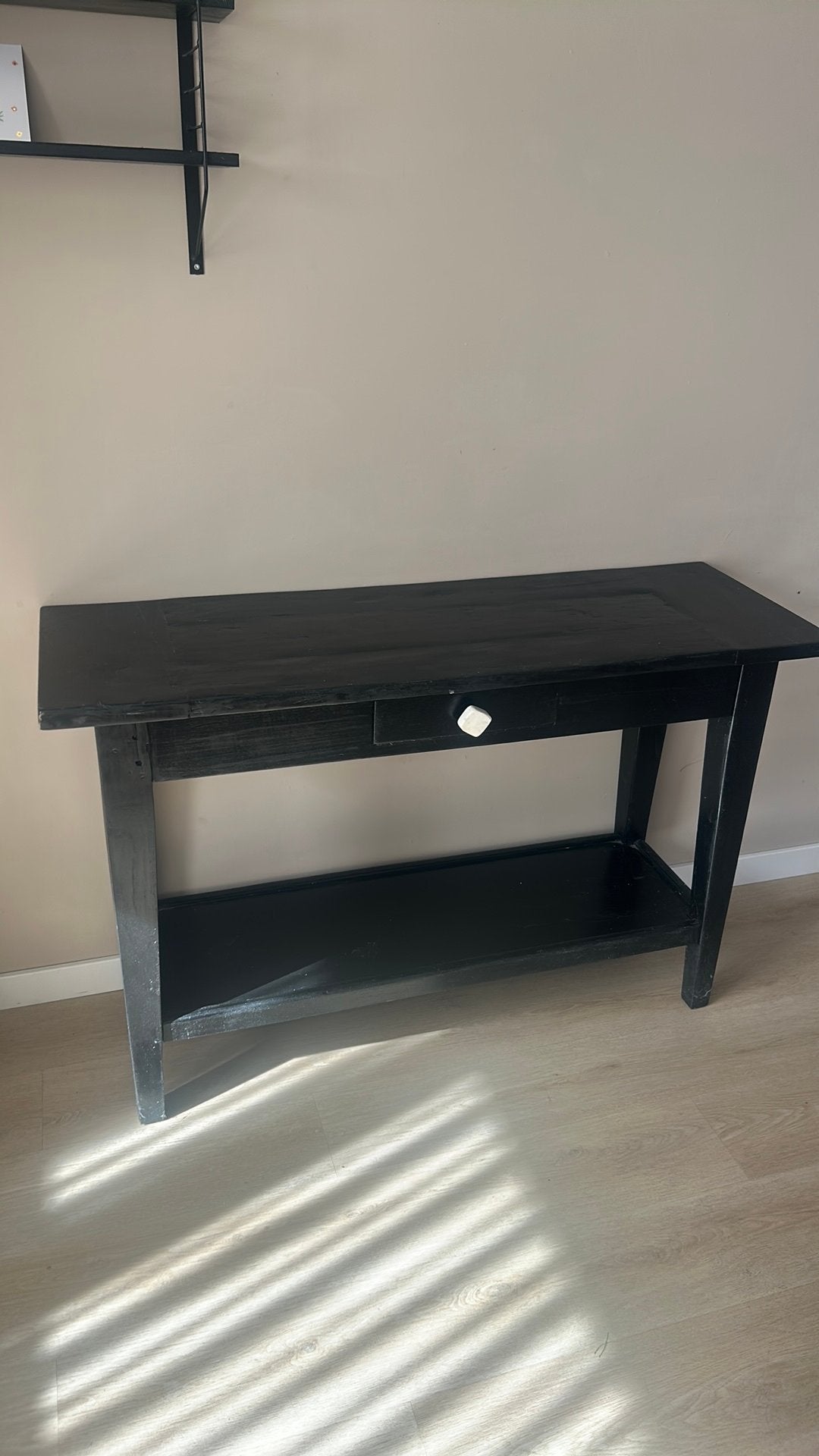 Side table zwart, Ophalen, Gebruikt