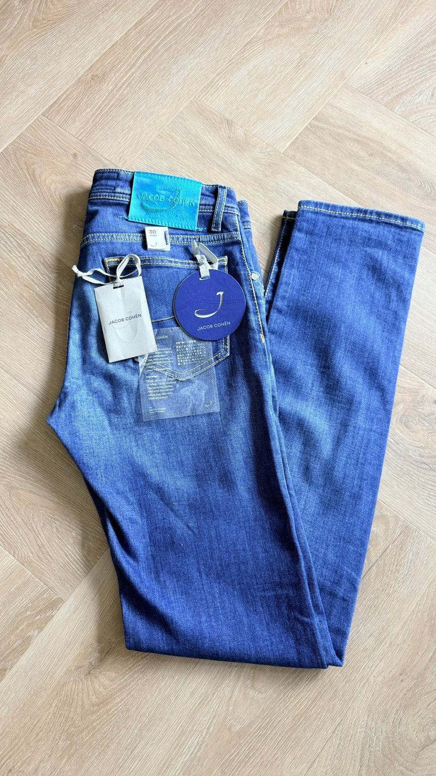 Jacob Cohën-jeans. J622 Slim Comfort. Maat 30, Ophalen of Verzenden, Zo goed als nieuw, Blauw, W32 (confectie 46) of kleiner